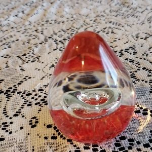 Blown glass paper Weight.